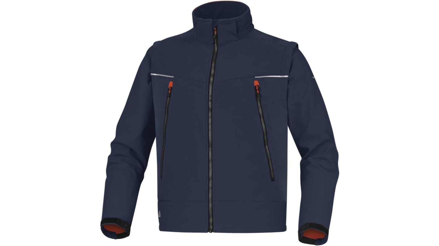 Delta Plus ORSA Navy/Orange, Waterproof, Windproof Jacket Softshell Jacket, 3XL