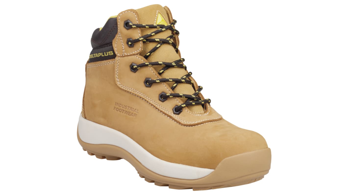 Botas de seguridad Delta Plus, serie SAGA S3 SRC de color Beige, talla 42, S3 SRC