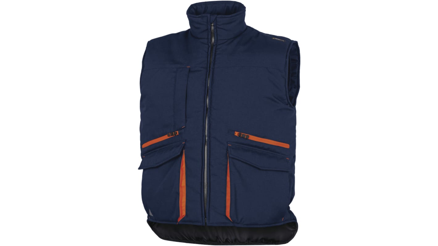 Bodywarmer Delta Plus SIERRA2 Unisexe, Bleu marine/Orange, taille M, Coupe-vent