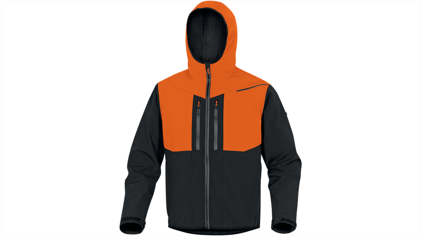 Delta Plus HORTEN2 Unisex Softshell Jacke, wasserdicht Schwarz, Größe XL