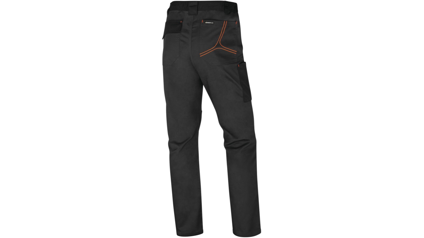 Delta Plus M2PA3STR Black/Green/White/Yellow 's Cotton, Elastane Durable, Lightweight Work Trousers 41.5 → 46in,