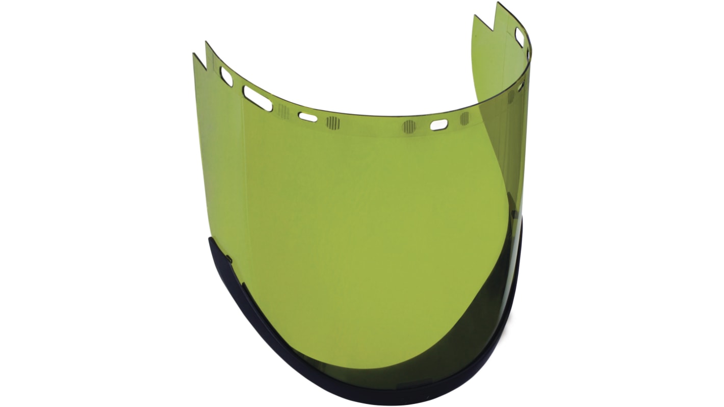 Delta Plus Green PC Visor with Face Guard , Resistant To Electric Arc
