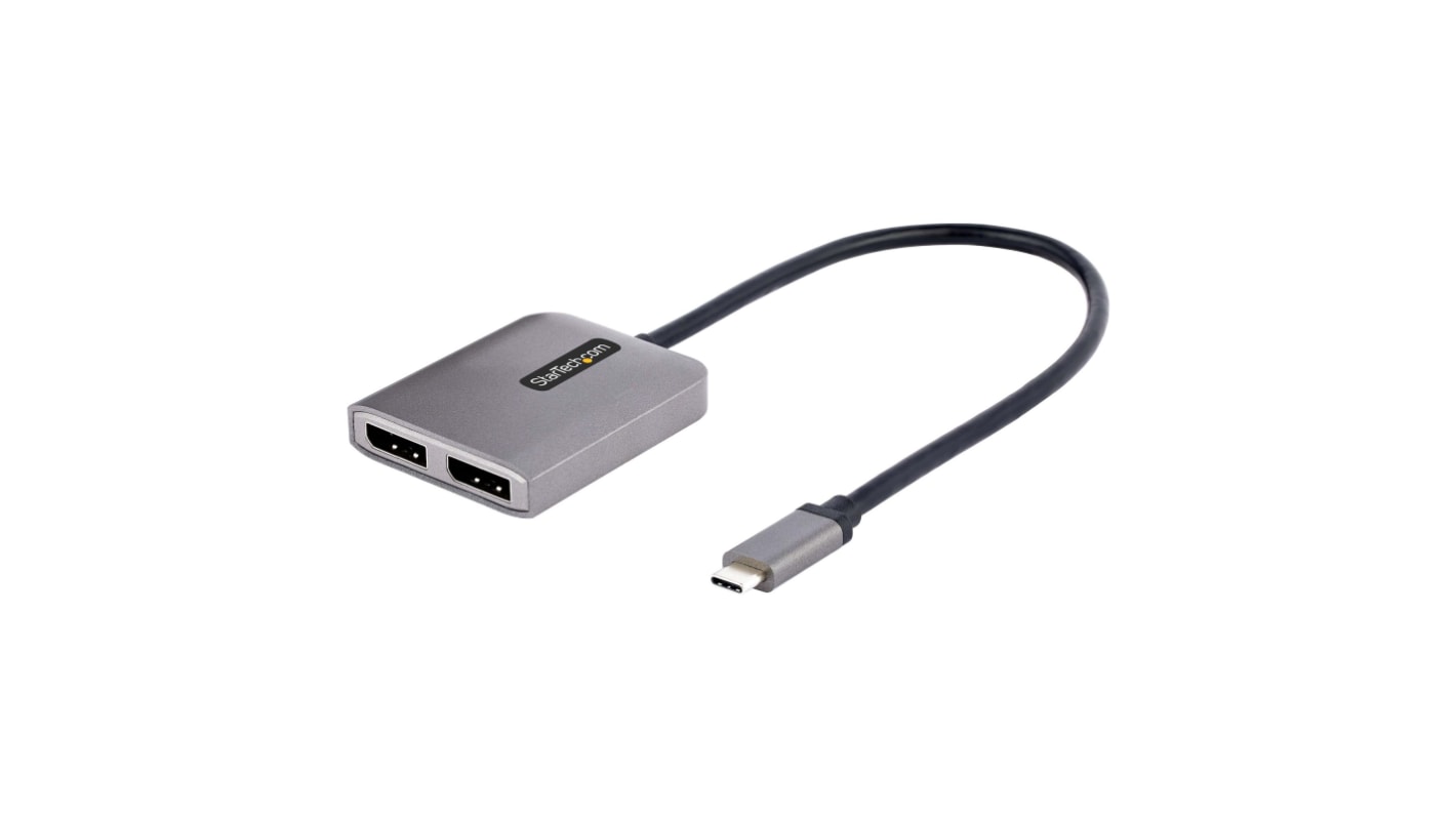 StarTech.com Male USB C to Female DisplayPort Display Port Adapter, 5K @ 60Hz, 11.8in