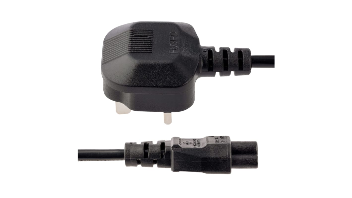 Cable de alimentación StarTech.com Negro de 2m, con. A Conector macho para Reino Unido tipo G, macho, con. B IEC C19,