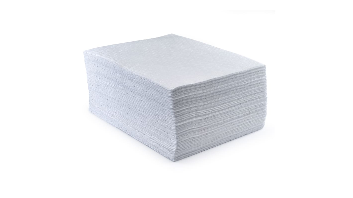 Ecospill Ltd Spill Absorbent Pad for Oil Use, 0.8 Litres Capacity, 100Each per Pack