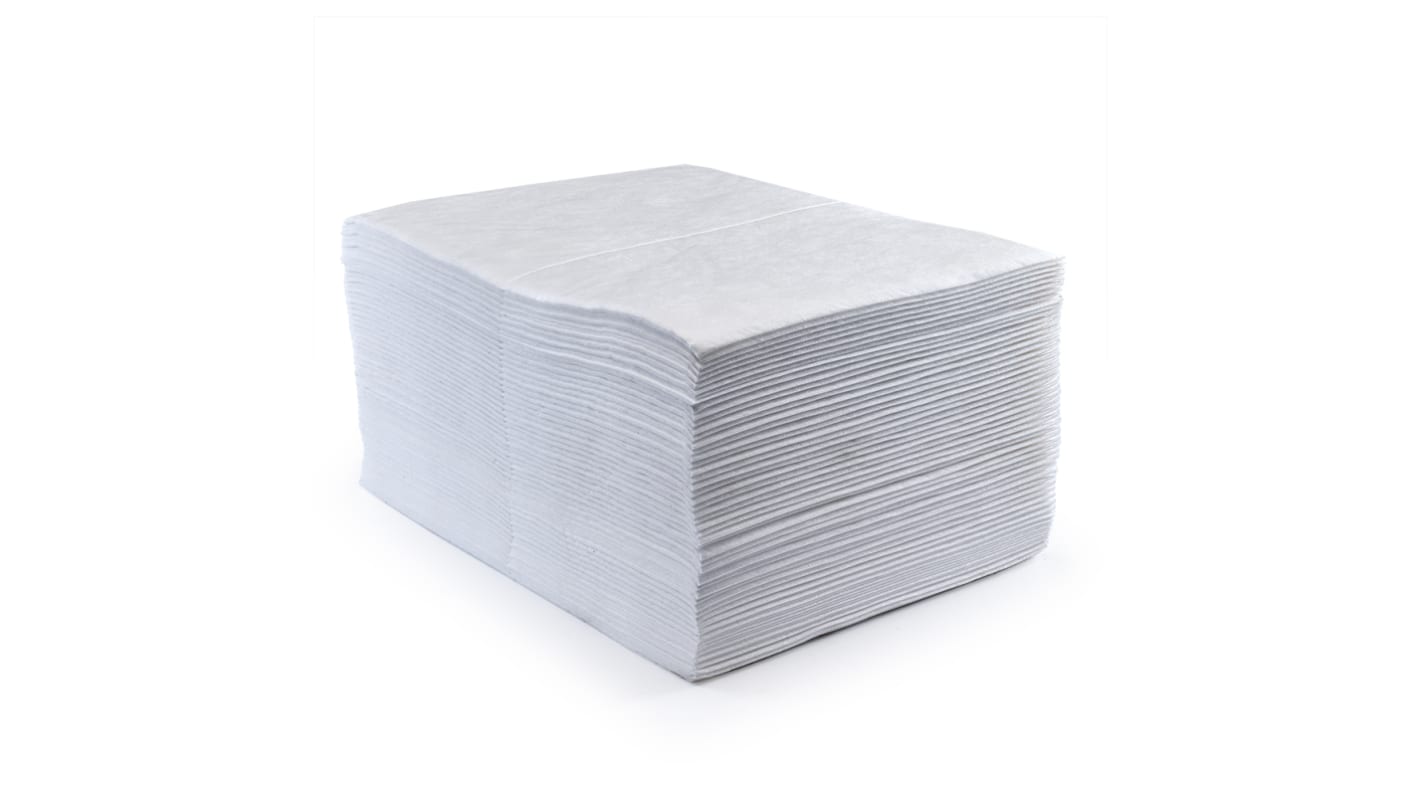 Ecospill Ltd Spill Absorbent Pad for Oil Use, 1 Litres Capacity, 100Each per Pack