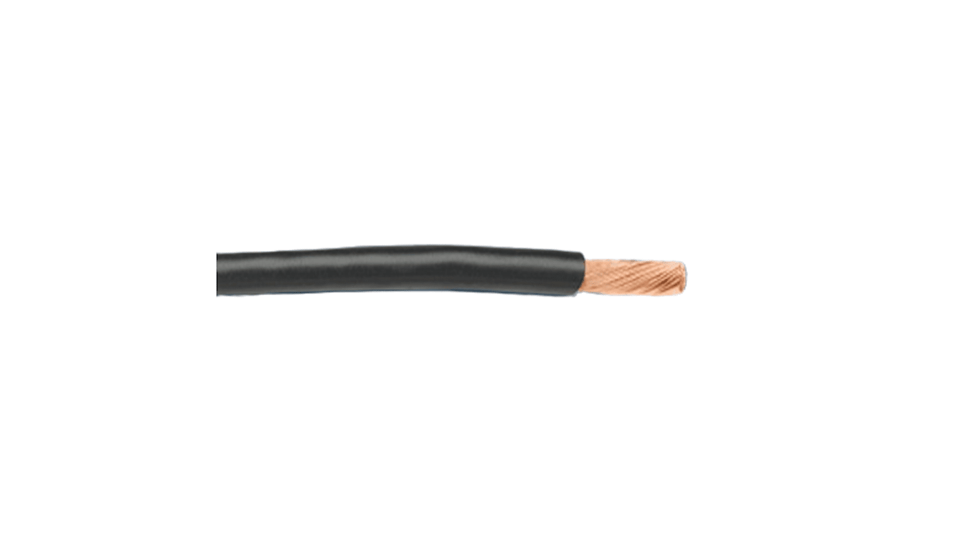 Alpha Wire Hook-up Wire PVC Series Black 0.51 mm² Hook Up Wire, 20 AWG, 10/30, 100ft, PVC Insulation, 422010 BK005