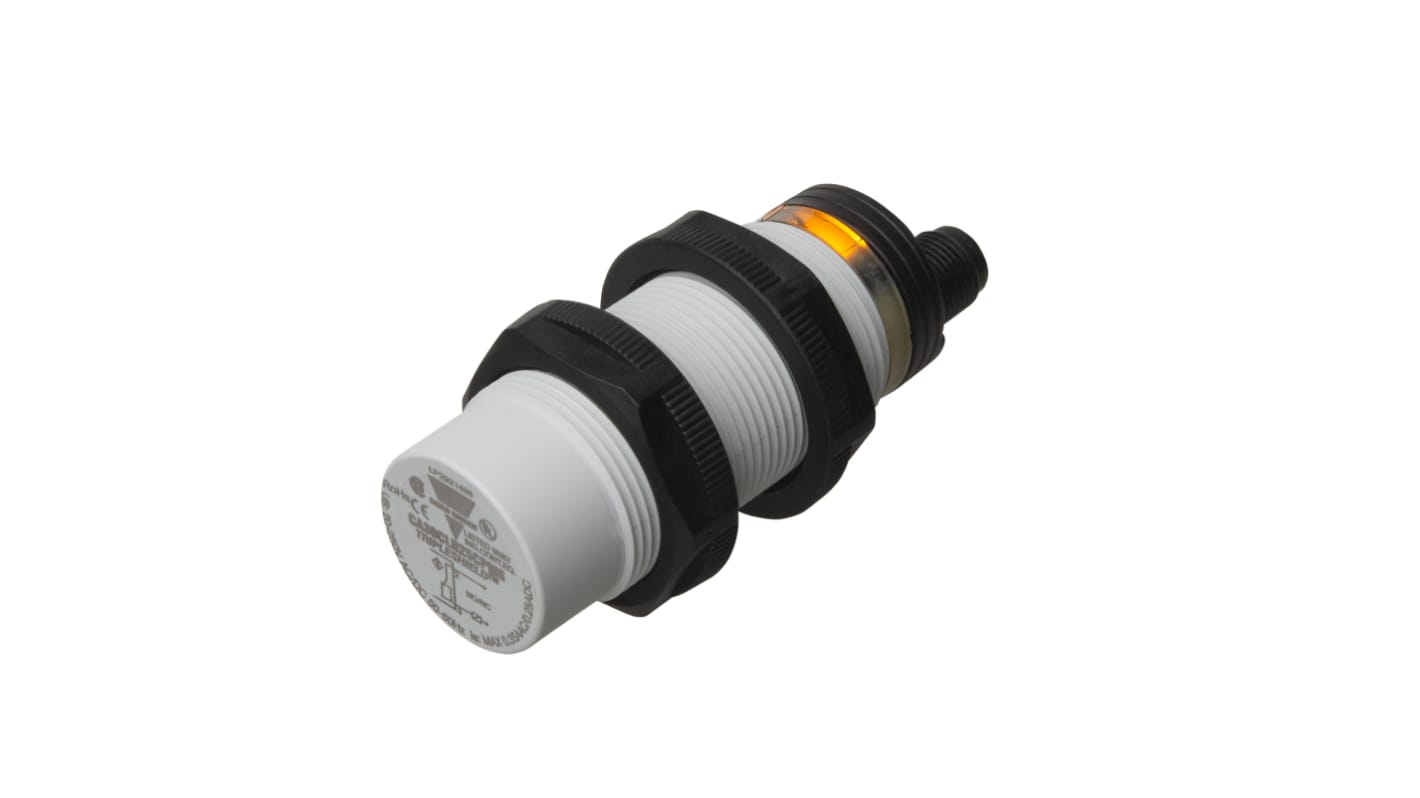 Carlo Gavazzi Capacitive Barrel Proximity Sensor, M30, 25 mm Detection, PNP NO+NC, 20 → 250 V ac/dc