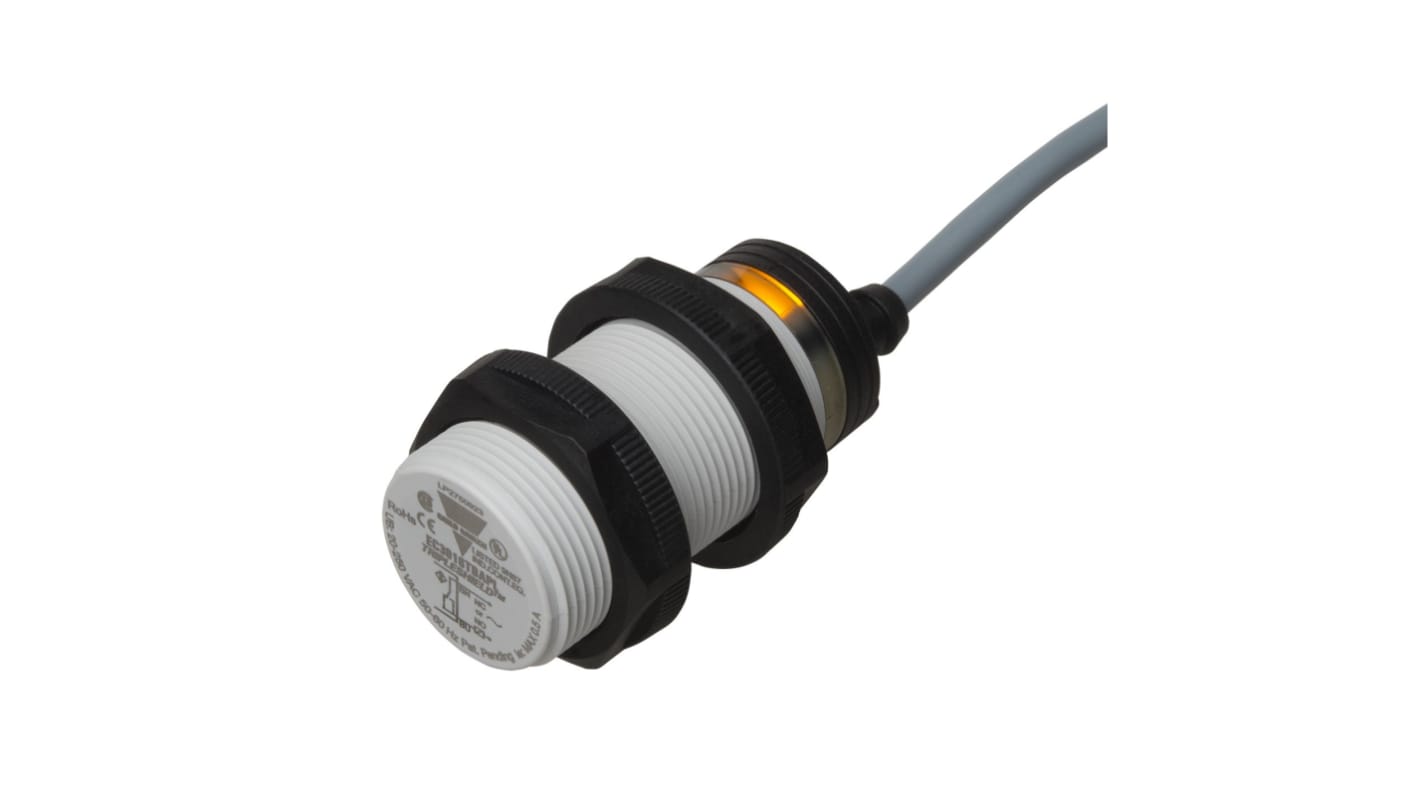 Sensor de proximidad Carlo Gavazzi, M30 x 1.5, alcance 16 mm, salida SCR, 20 → 250 V CA, IP67