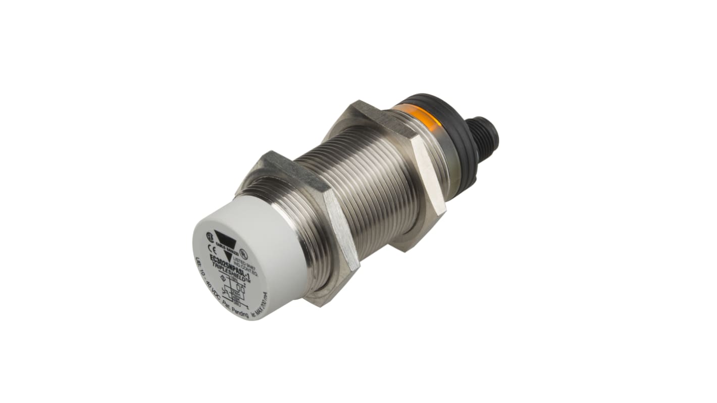 Rs-Online Sensore di prossimità Cilindro filettato Carlo Gavazzi M30 rilevamento 25 mm 20 → 250 V ca/cc