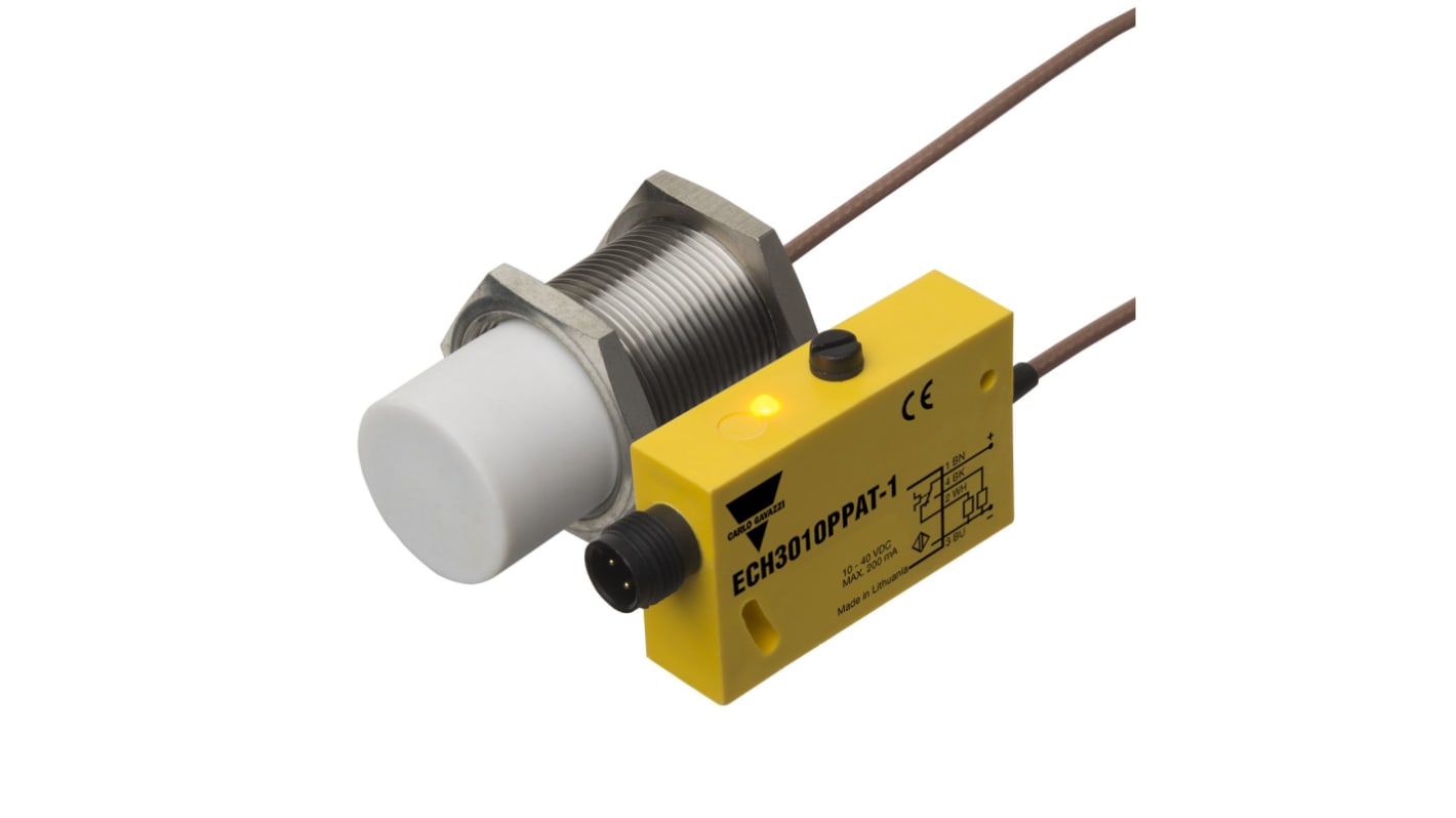 Rs-Online Sensore di prossimità Cilindro filettato Carlo Gavazzi M30 rilevamento 15 mm 10 → 40 V c.c