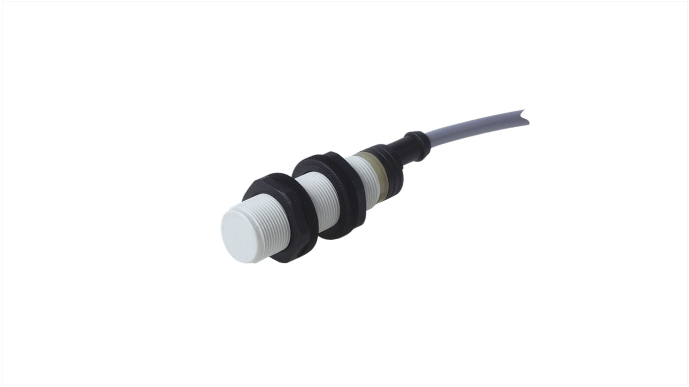 Carlo Gavazzi EI18 Series Inductive Barrel-Style Inductive Proximity Sensor, M18 x 1, 5 mm Detection, PNP Output, 10