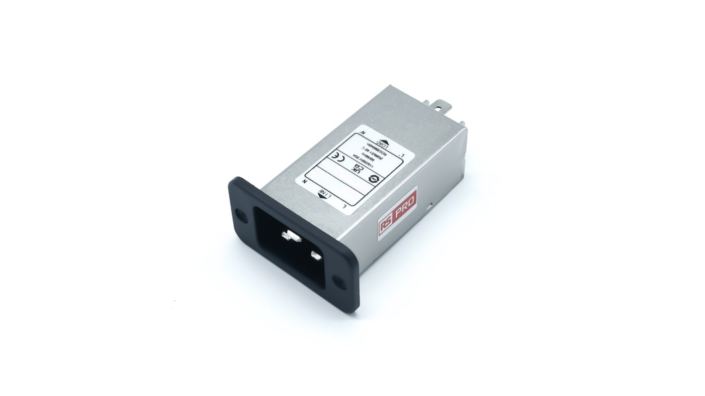 RS PRO IECインレット, 20A 250 V ac シャーシマウント