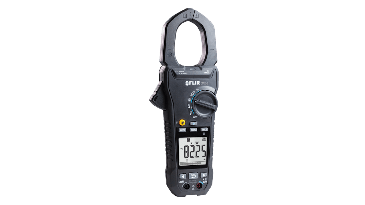 FLIR CM85-2 Clamp Meter Bluetooth, 999.9A dc, Max Current 999.9A ac CAT III 1000V