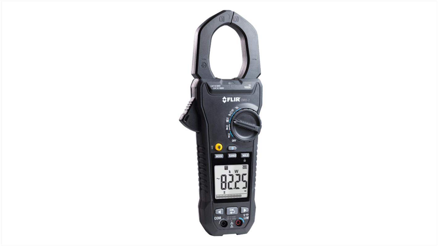 Pinza amperimétrica FLIR CM58, corriente máx. 999.9A ac, 999.9A dc, CAT III-1000 V V, CAT IV-600 V V