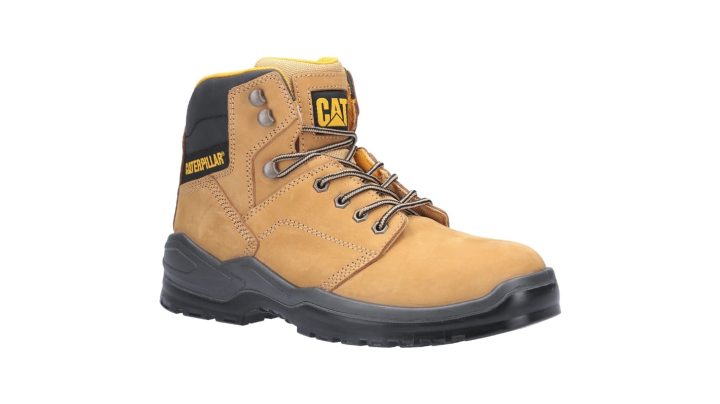 Caterpillar STRIVER Honey Steel Toe Capped Unisex Safety Boots, UK 11, EU 45