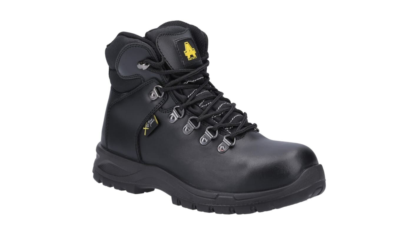 Amblers AS606 JULES Black Steel Toe Capped Women's Safety Boots, UK 7, EU 41