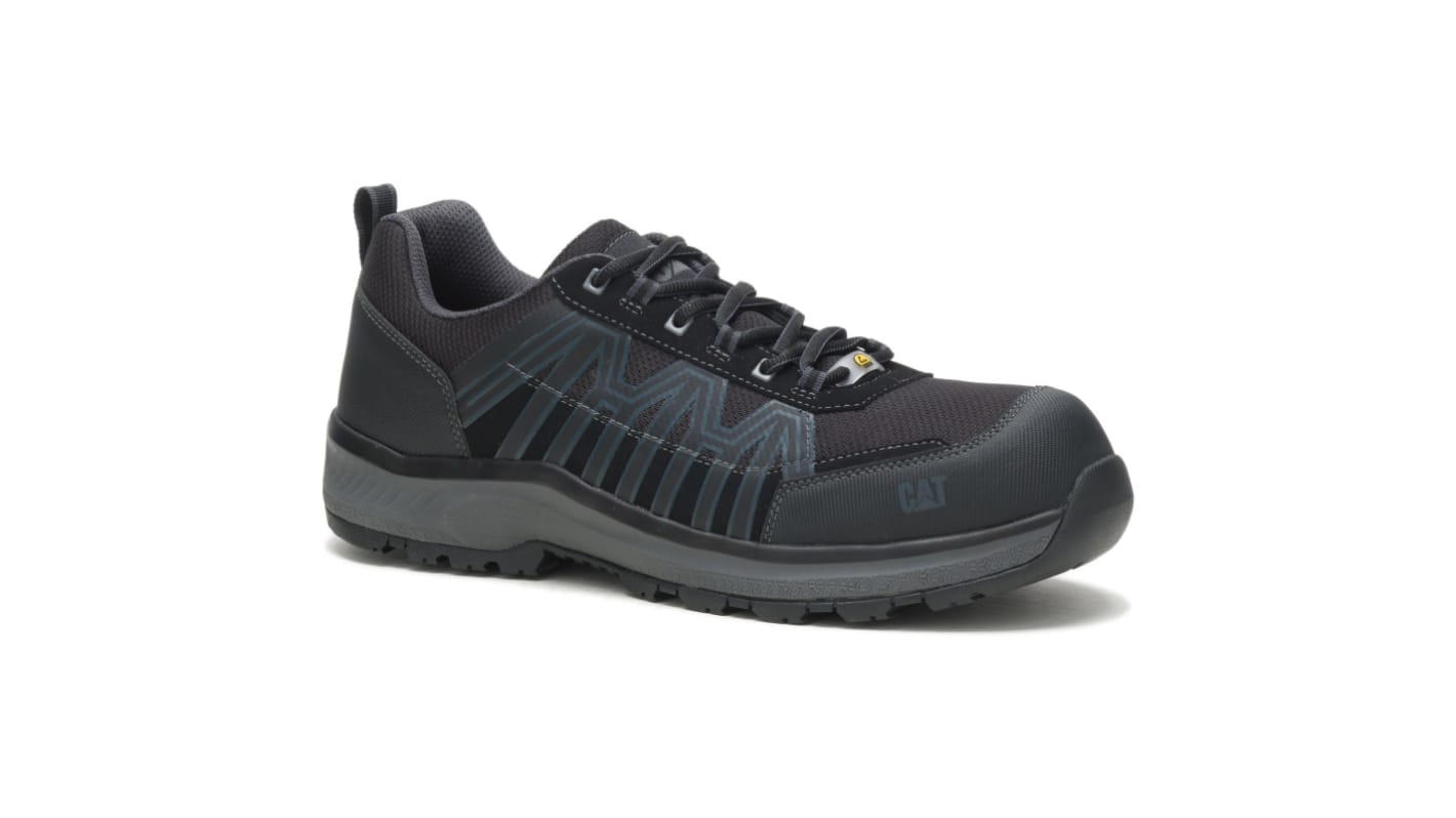 Caterpillar CHARGE Unisex Black Toe Capped Safety Shoes, UK 4, EU 37