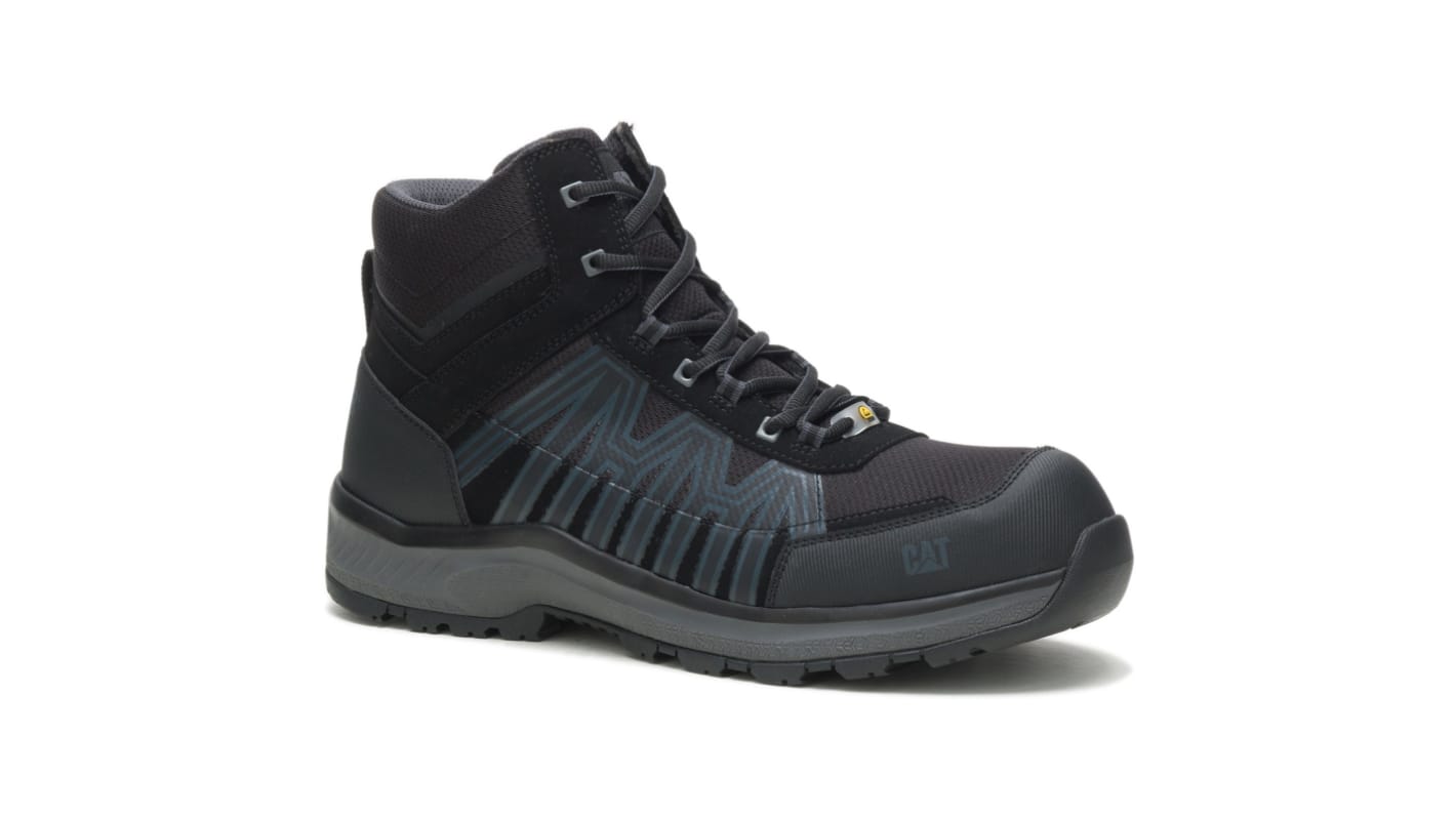 Caterpillar CHARGE Unisex Black Toe Capped Safety Shoes, UK 6, EU 40