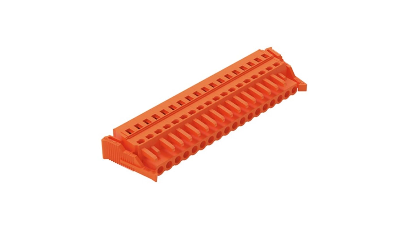 WAGO 231 Series Pluggable Connector, 18-Pole, Female, 18-Way, Cable Mount, 16A