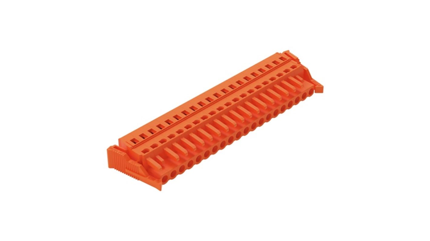WAGO 231 Series Pluggable Connector, 20-Pole, Female, 20-Way, Snap-In, 16A