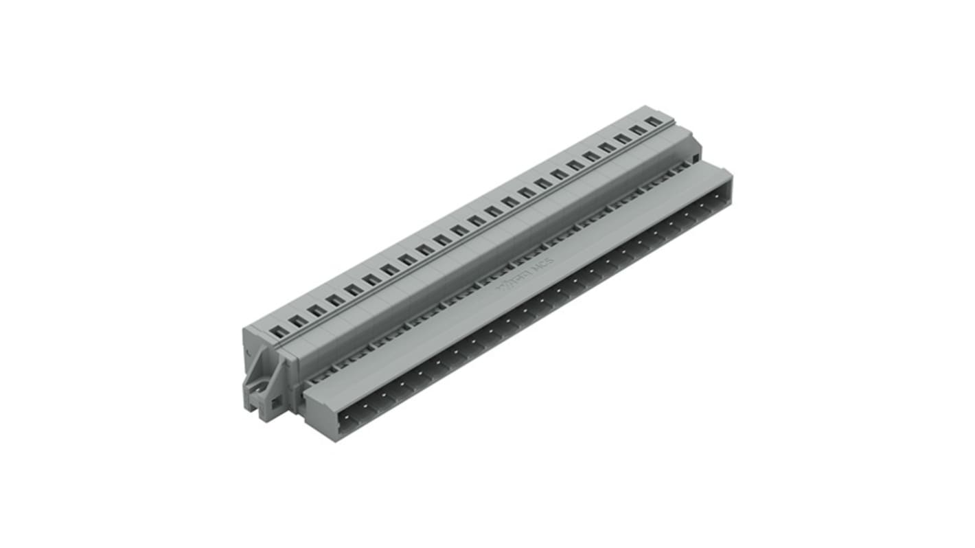 WAGO 231 Series Pluggable Connector, 23-Pole, Male, 23-Way, Snap-In, 12A