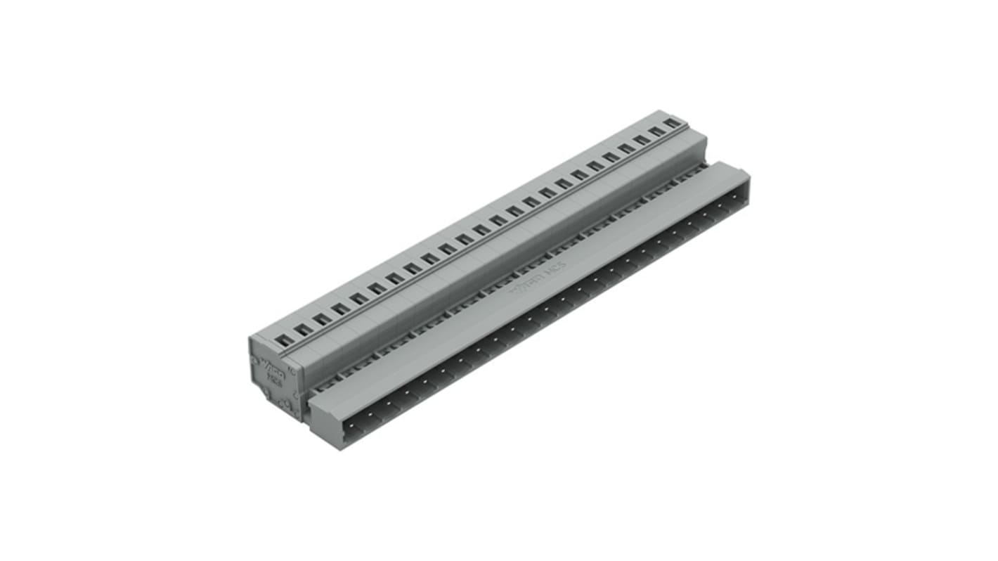 WAGO 231 Series Pluggable Connector, 24-Pole, Male, 24-Way, Snap-In, 15A