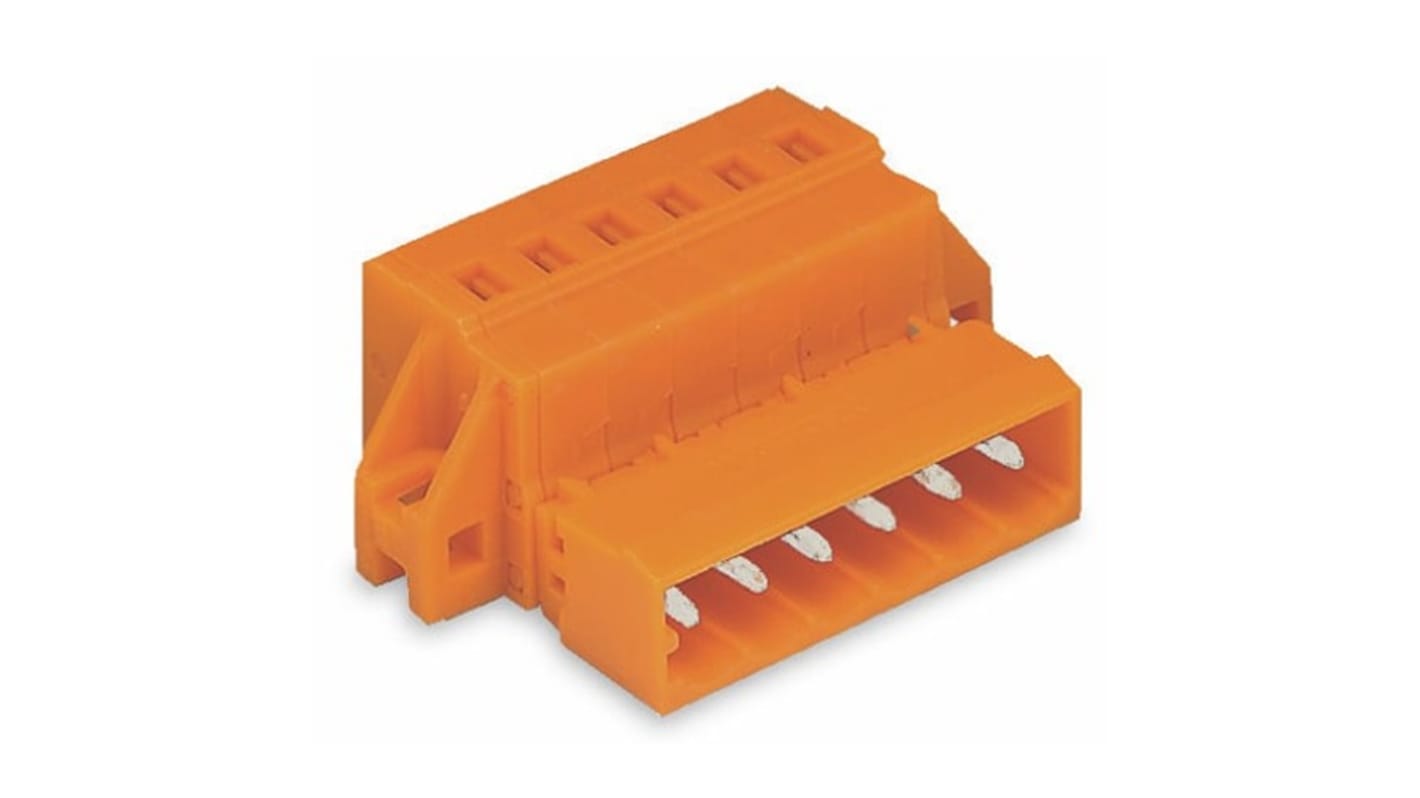 Conector de iluminación Macho 231-644, 14 Polos, Borne pasante, 15A