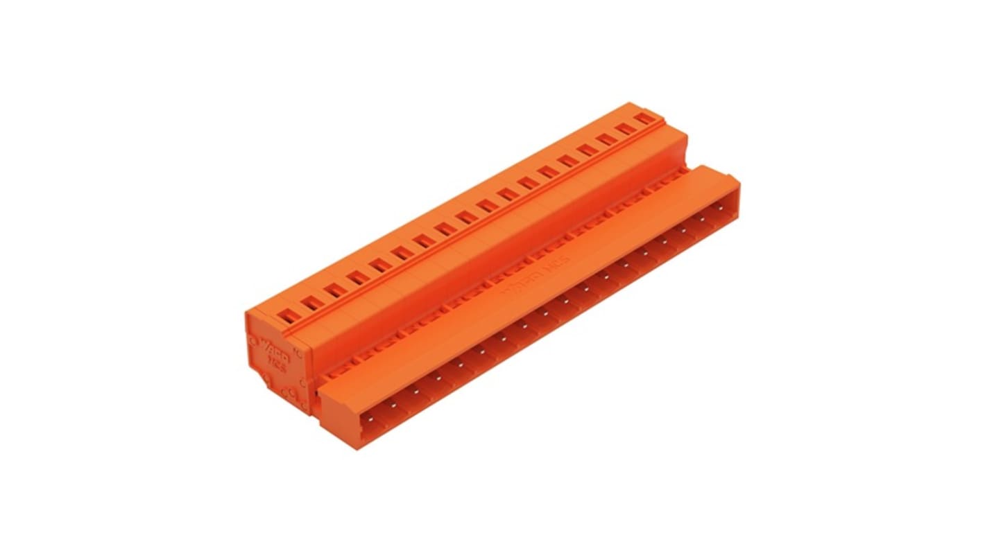 WAGO 231 Series Connector, 18-Pole, Female, 18-Way, Plug-In, 15A