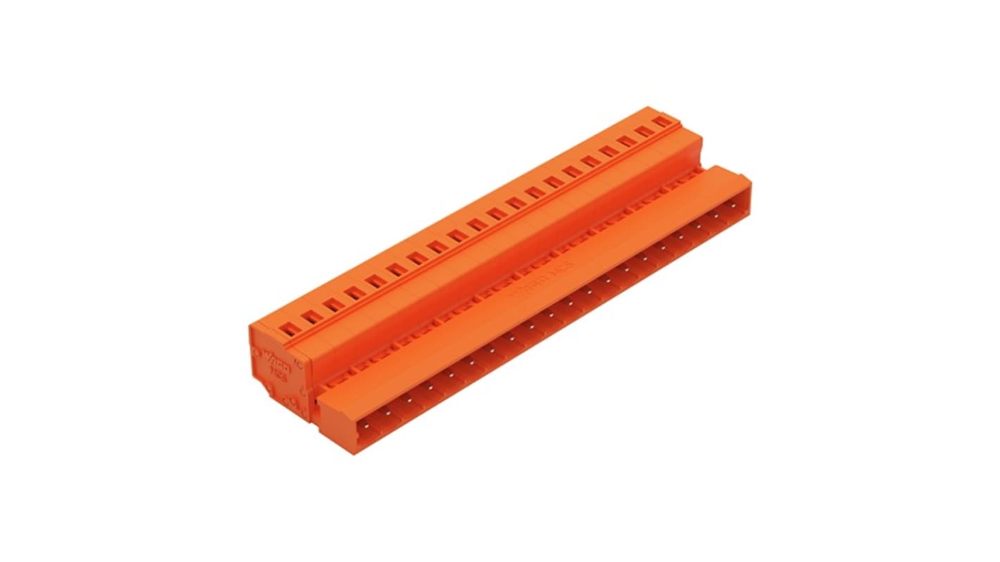 WAGO 231 Series Pluggable Connector, 20-Pole, Male, 20-Way, Snap-In, 12A