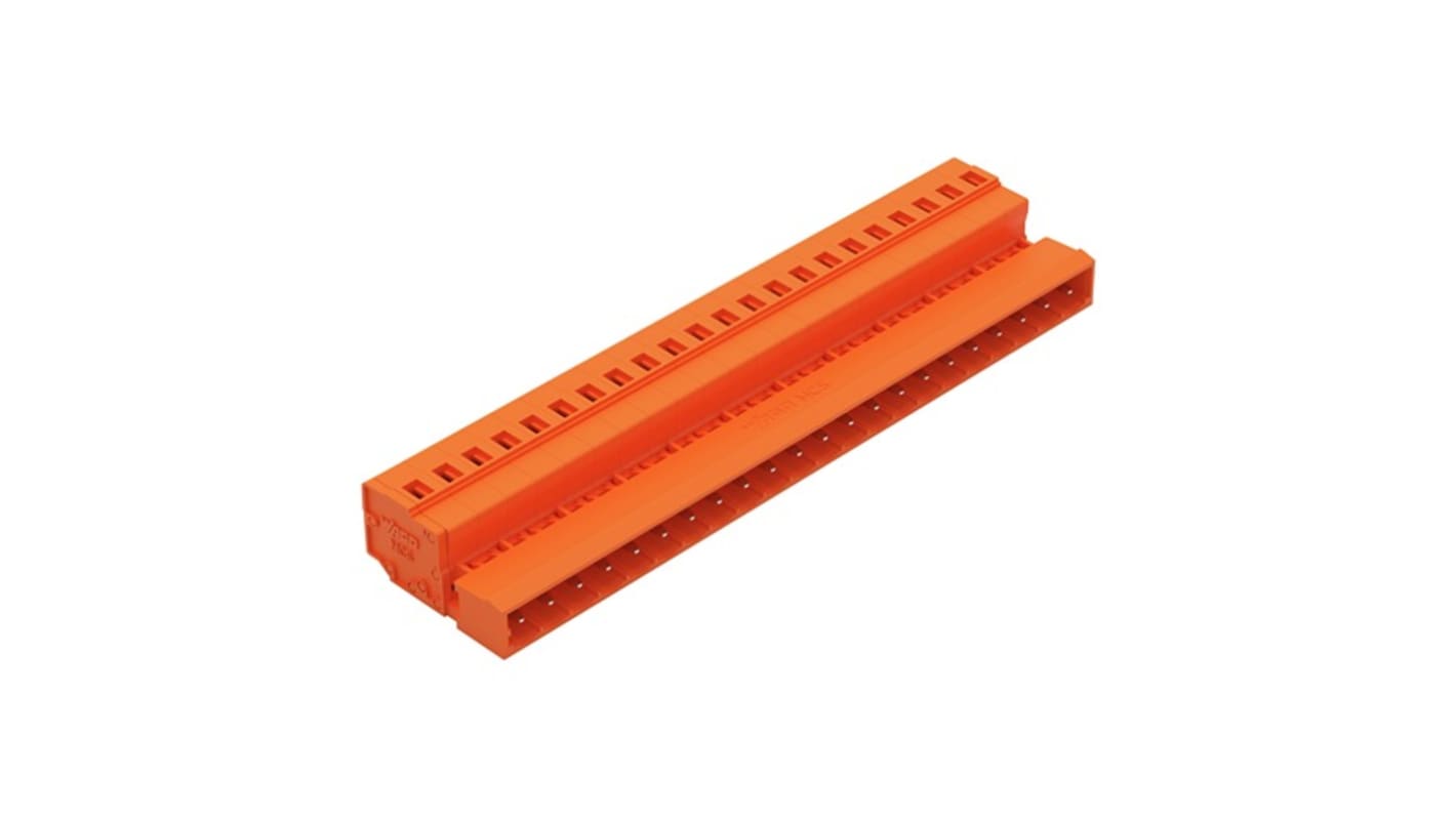 WAGO 231 Series Pluggable Connector, 22-Pole, Male, 22-Way, Feed Through, 15A