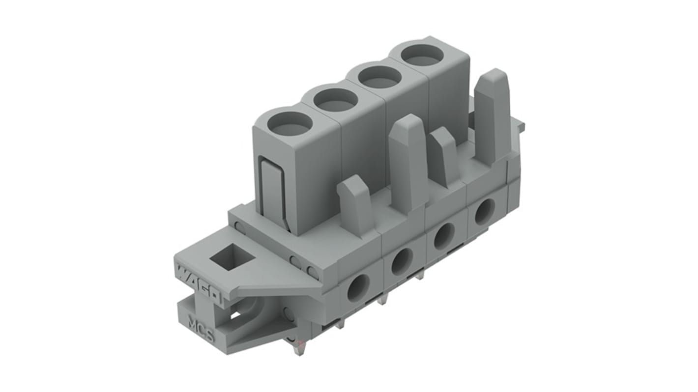 Wtyk PCB 4 -pinowe raster: 5mm Złącze żeńskie do płytek drukowanych Proste Montaż na płytce drukowanej