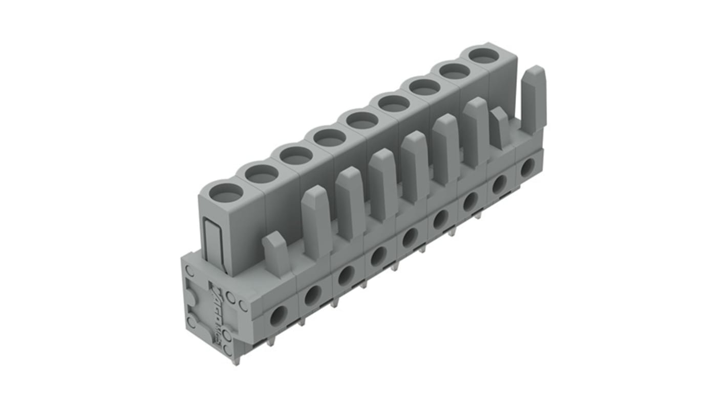 Wtyk PCB 9 -pinowe raster: 5mm Złącze żeńskie THT Proste Montaż na płytce drukowanej