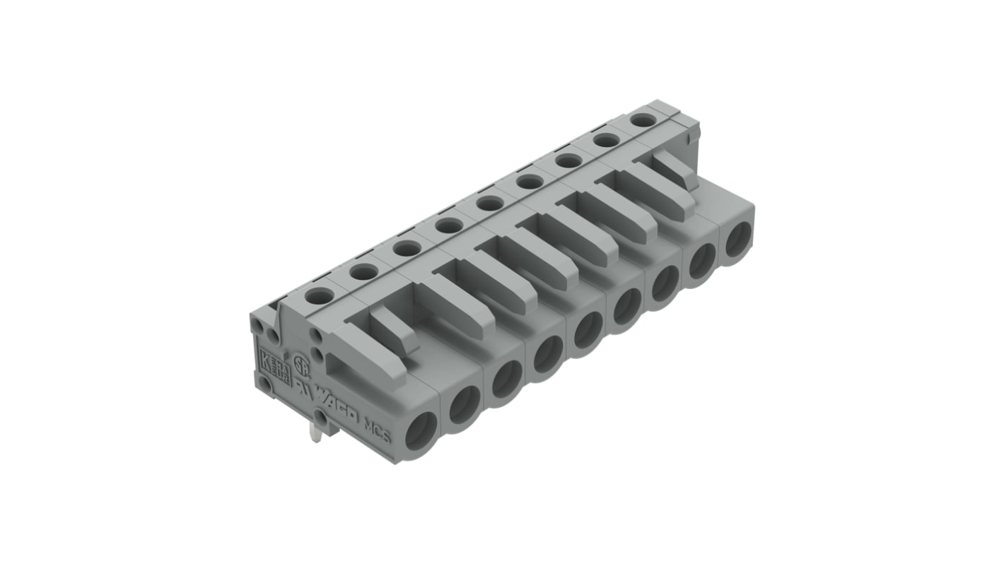 Wtyk PCB 9 -pinowe raster: 5mm Złącze żeńskie do płytek drukowanych Kątowy Montaż na płytce drukowanej