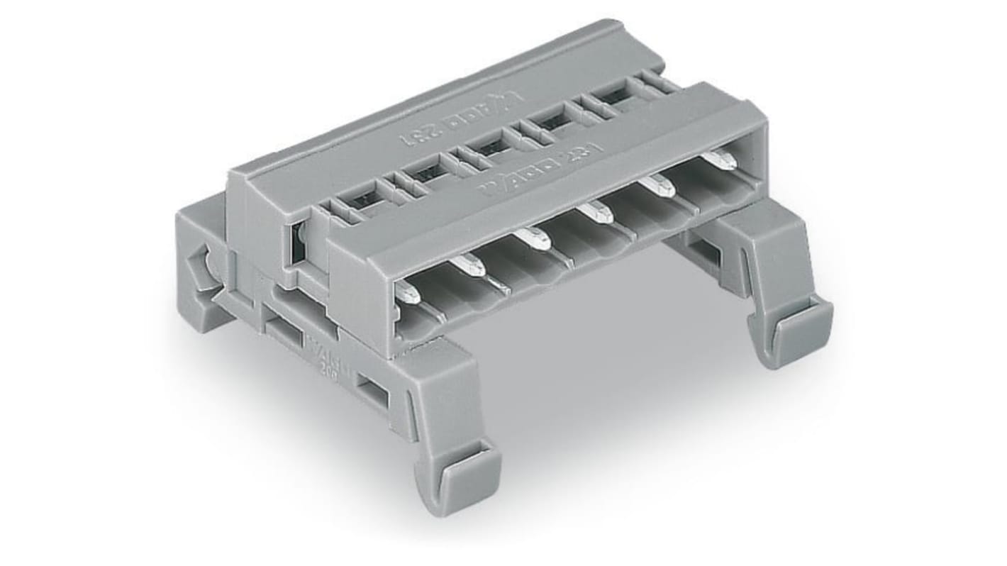 WAGO 232 Steckbarer Klemmenblock Stiftleiste 6-Kontakte 7.5mm-Raster Horizontal