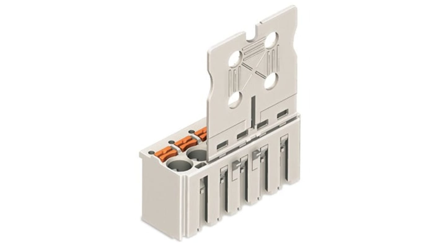WAGO 2092 Series Connector, 10-Pole, Female, 10-Way, Push-In, 15A