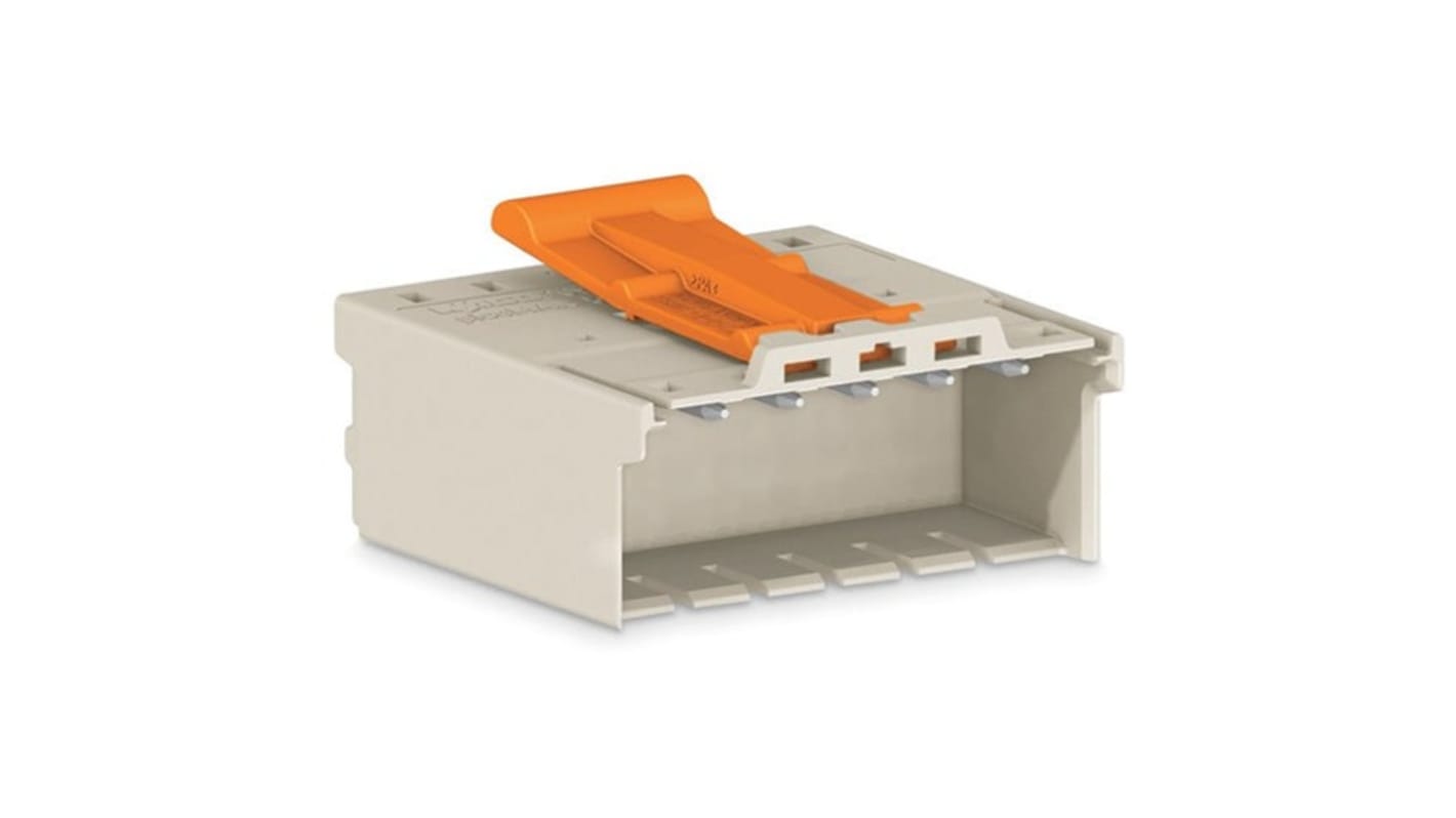 WAGO 2092 Series Pluggable Connector, 2-Pole, Male, 2-Way, Snap-In, 16A
