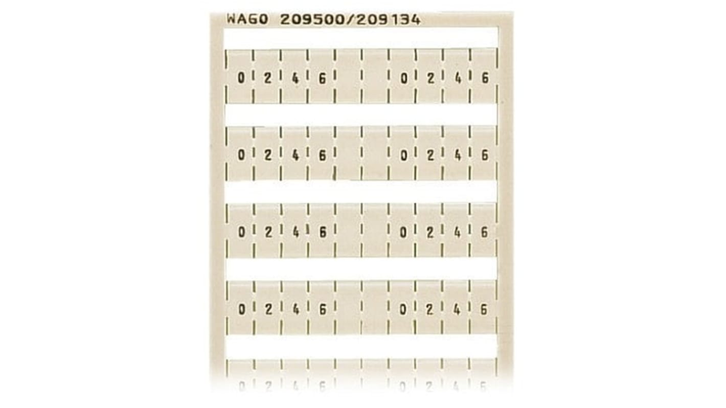 WAGO, 209 Marker Card for use with  for use with Terminal Blocks