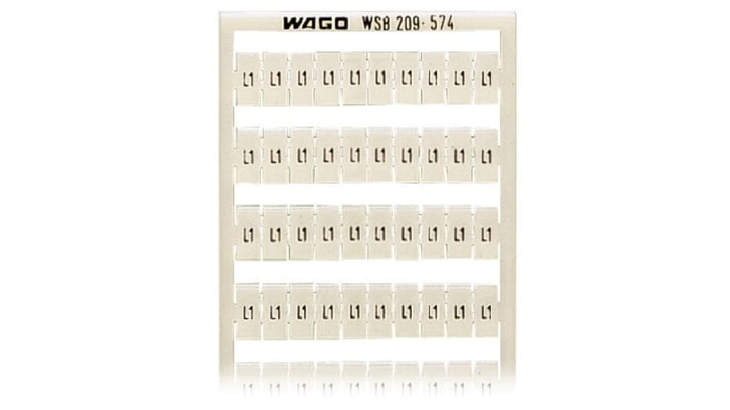 WAGO, 209 Marker Card for use with  for use with Terminal Blocks