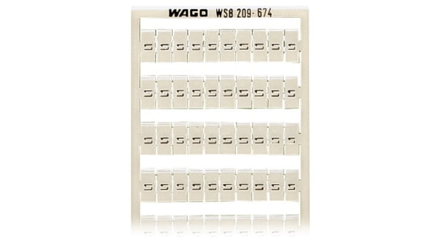 WAGO, 209 Marker Strip for use with  for use with Terminal Blocks