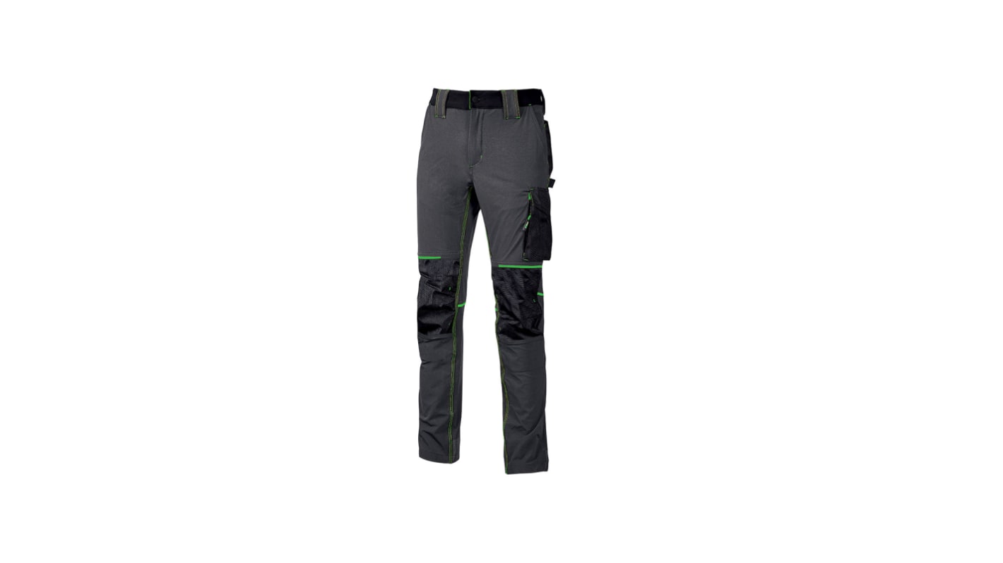 U Group Performance Asphalt Grey Green 's 10% Spandex, 90% Nylon Breathable, Water Repellent Trousers 48 → 51in,