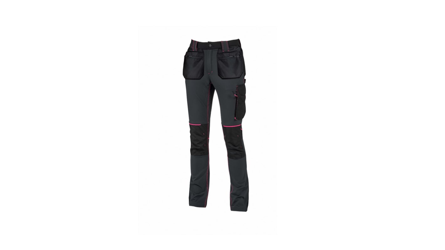 U Group LADY, Performance Grey Women's 10% Spandex, 90% Nylon Breathable, Water Repellent Trousers 34 → 38in, 90