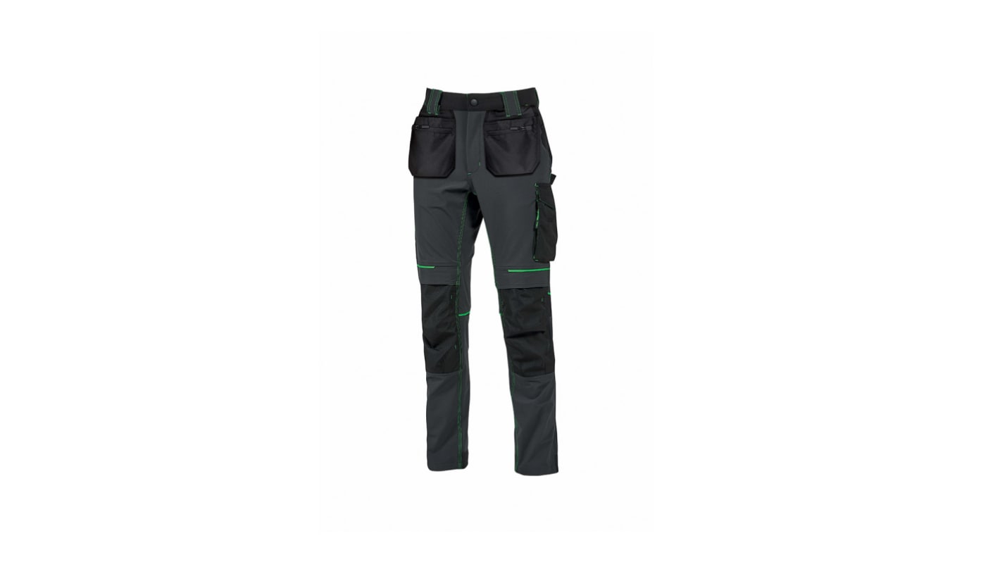 U Group Performance Asphalt Grey Green Men's 10% Spandex, 90% Nylon Breathable, Water Repellent Trousers 48 →