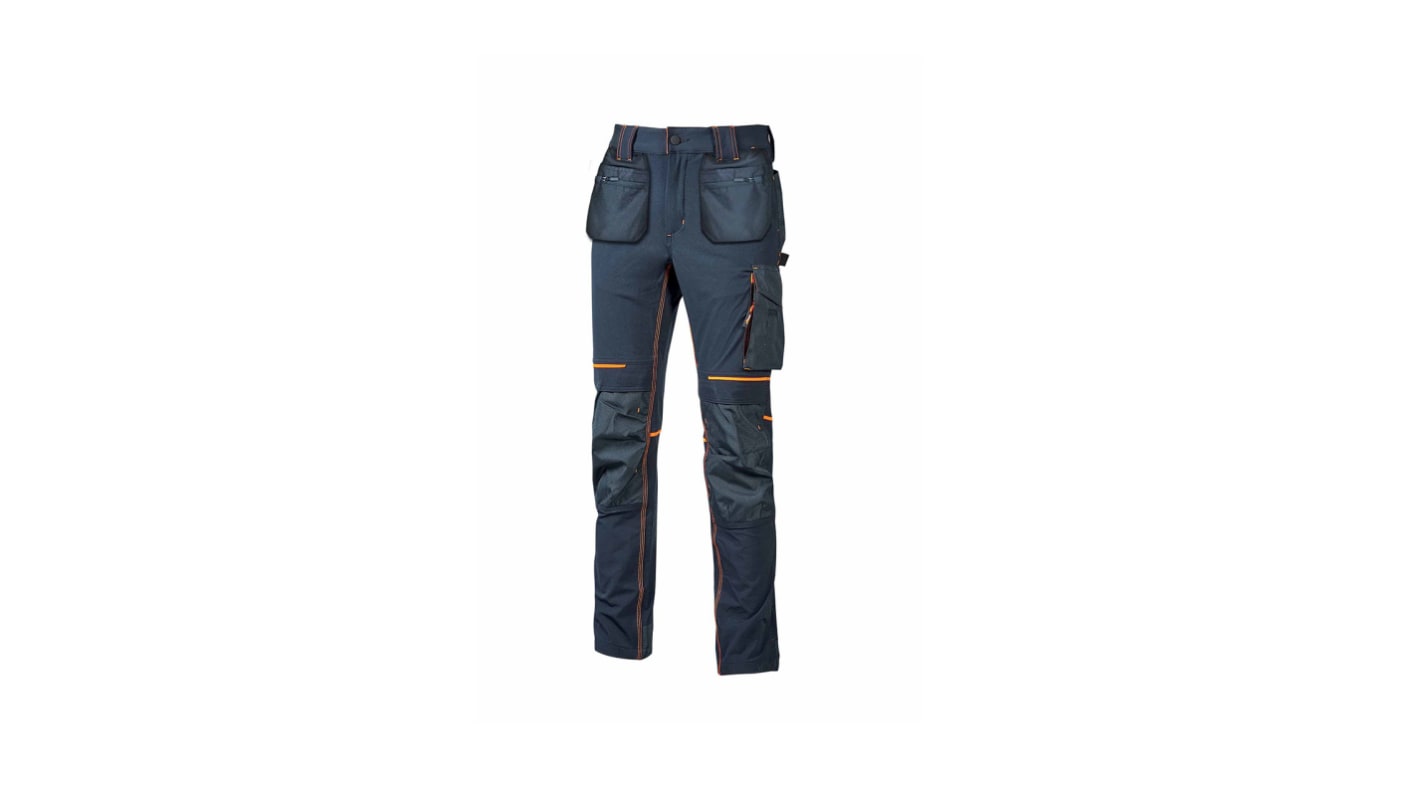 U Group Performance Blue Men's 10% Spandex, 90% Nylon Breathable, Water Repellent Trousers 51 → 53in, 130