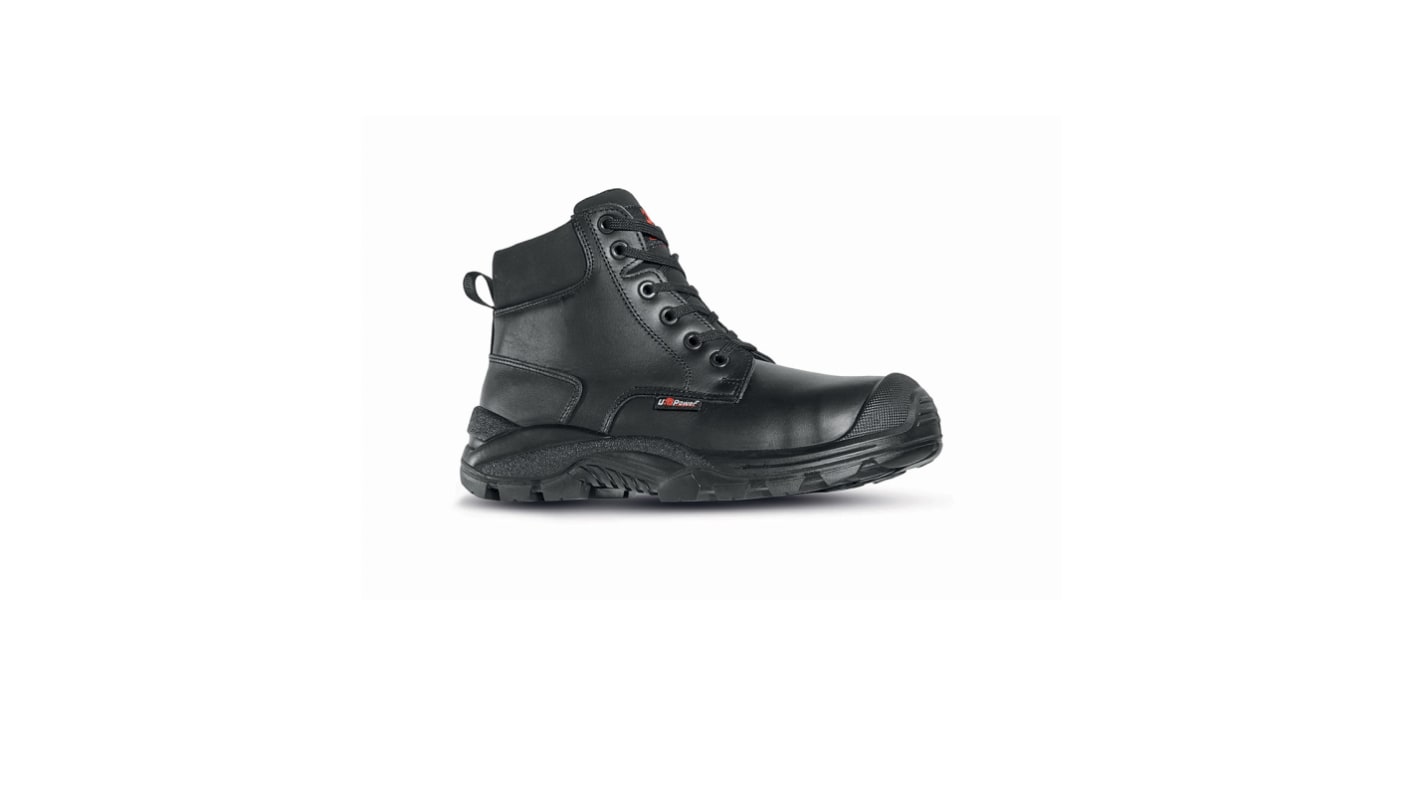 U Group Concept Plus Unisex Black Composite Toe Capped Safety Shoes, UK 2, EU 35