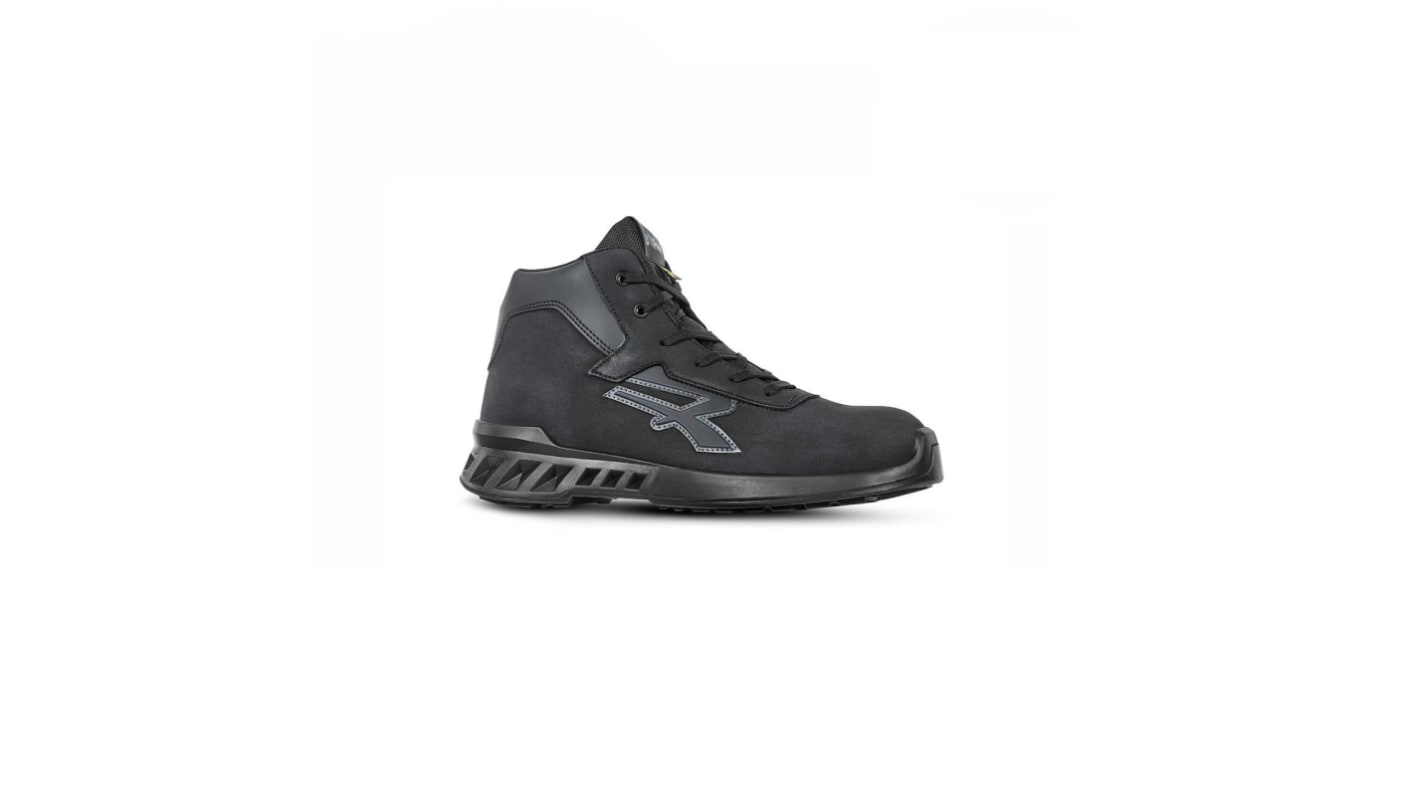 UPower GRANT Unisex Black Aluminium Toe Capped Safety Shoes, UK 3, EU 36