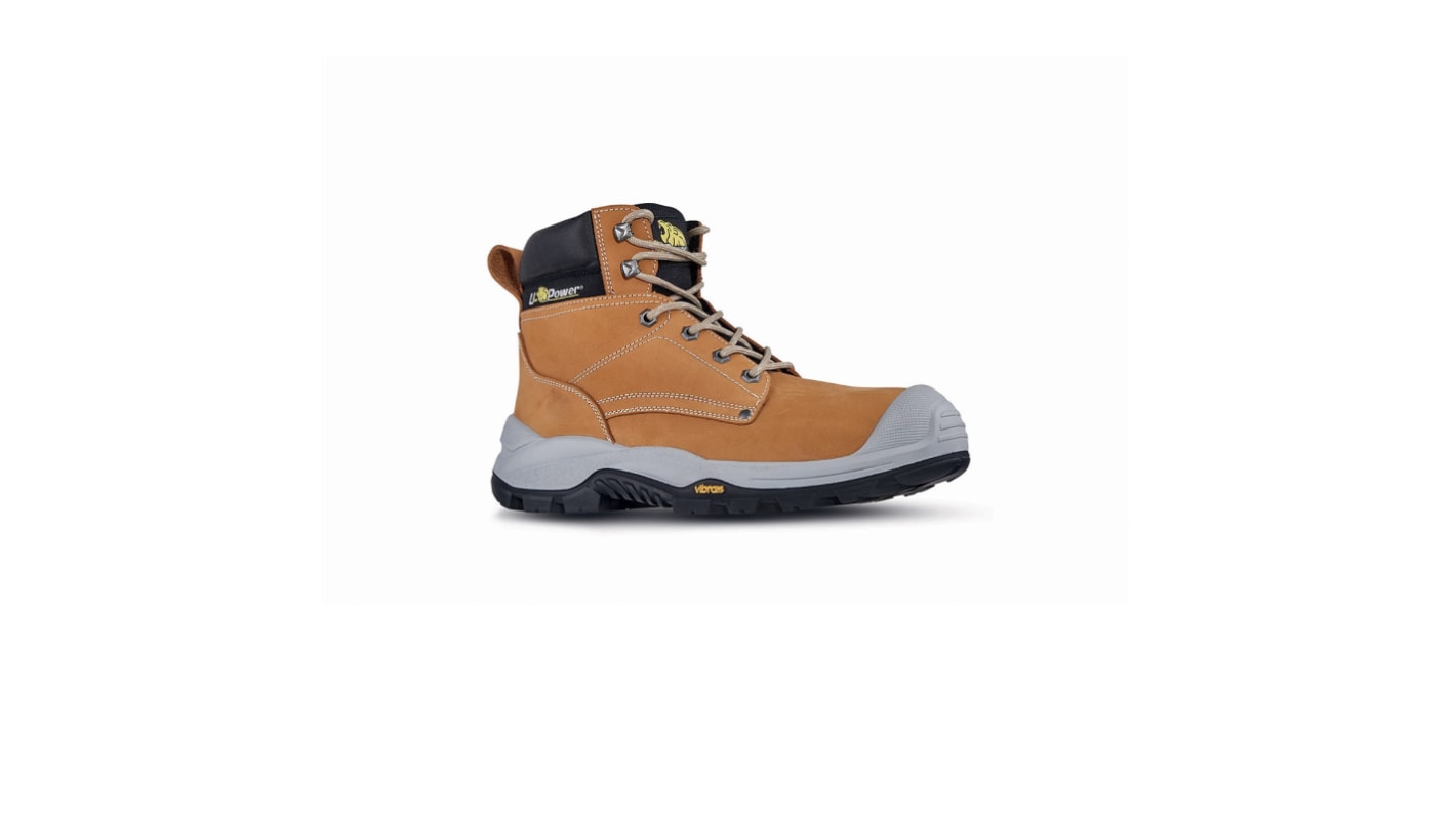 UPower CLYDE Beige PUR Toe Capped Unisex Ankle Safety Boots, UK 4, EU 37