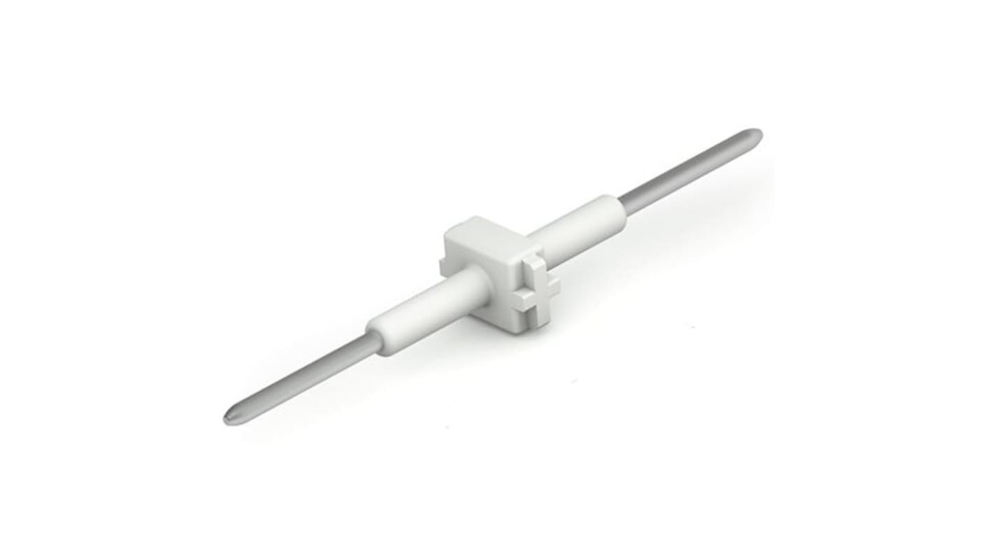 WAGO 2061 Series Pluggable Connector, 1-Pole, Male, 1-Way, Snap-In, 9A
