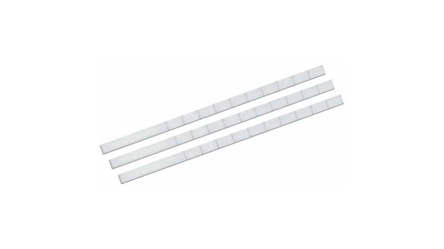 WAGO 209 Snap On Cable Marker, White, Pre-printed "Plain or Blank", for Terminal Block, 209-199