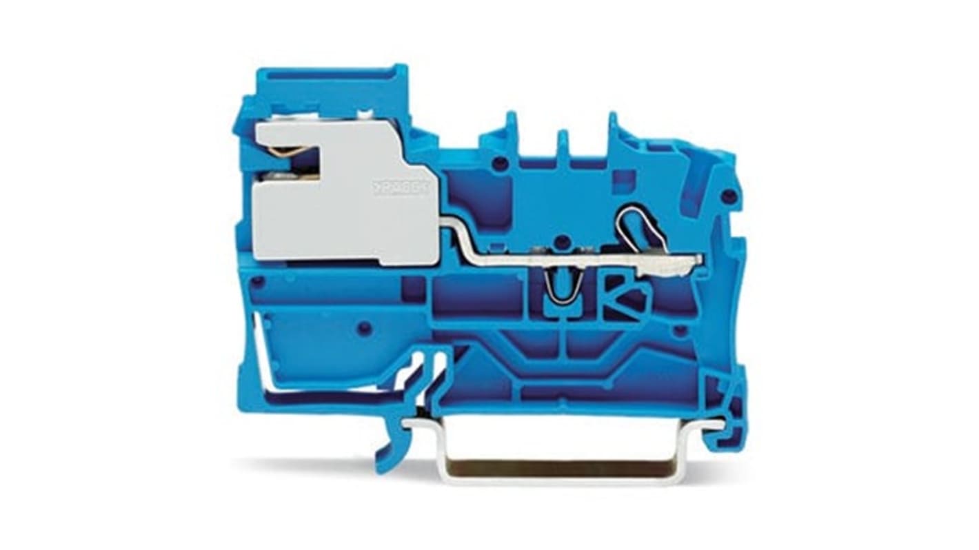WAGO TOPJOB S Reihenklemmenblock Blau, 2.5mm², Steckanschluss